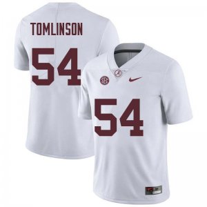 NCAA Men's Alabama Crimson Tide #54 Dalvin Tomlinson Stitched College Nike Authentic White Football Jersey RO17D55JO